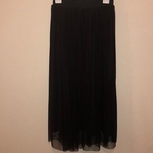 Black flowy skirt